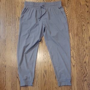 Womens Large  Gray  Traveler Jogger Pants NWOT